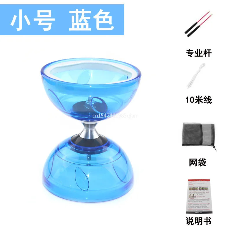 Outdoor Fitness Equipment 2027Portable Diabolo Set Yo-Yo  Suitable For Adults And Children Soft Rubber Diabolo Ringing