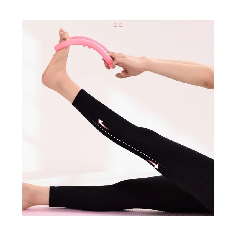 Yoga Stretch Circle Home Women Pilates Fitness Ring Back Training Portable Exercise Aid Shoulder Opening Resistance Support Tool