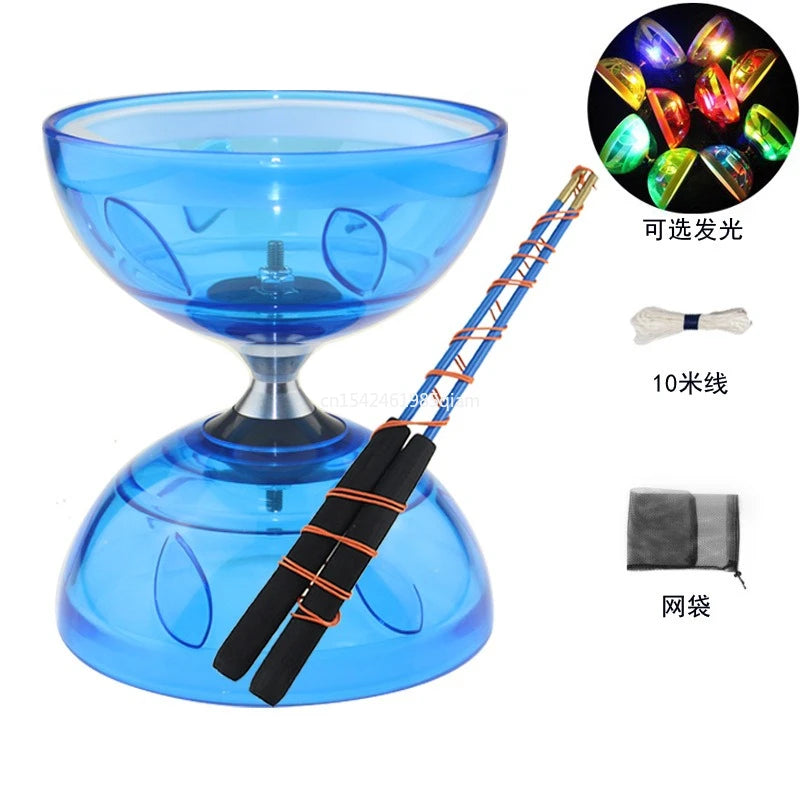 Outdoor Fitness Equipment 2027Portable Diabolo Set Yo-Yo  Suitable For Adults And Children Soft Rubber Diabolo Ringing