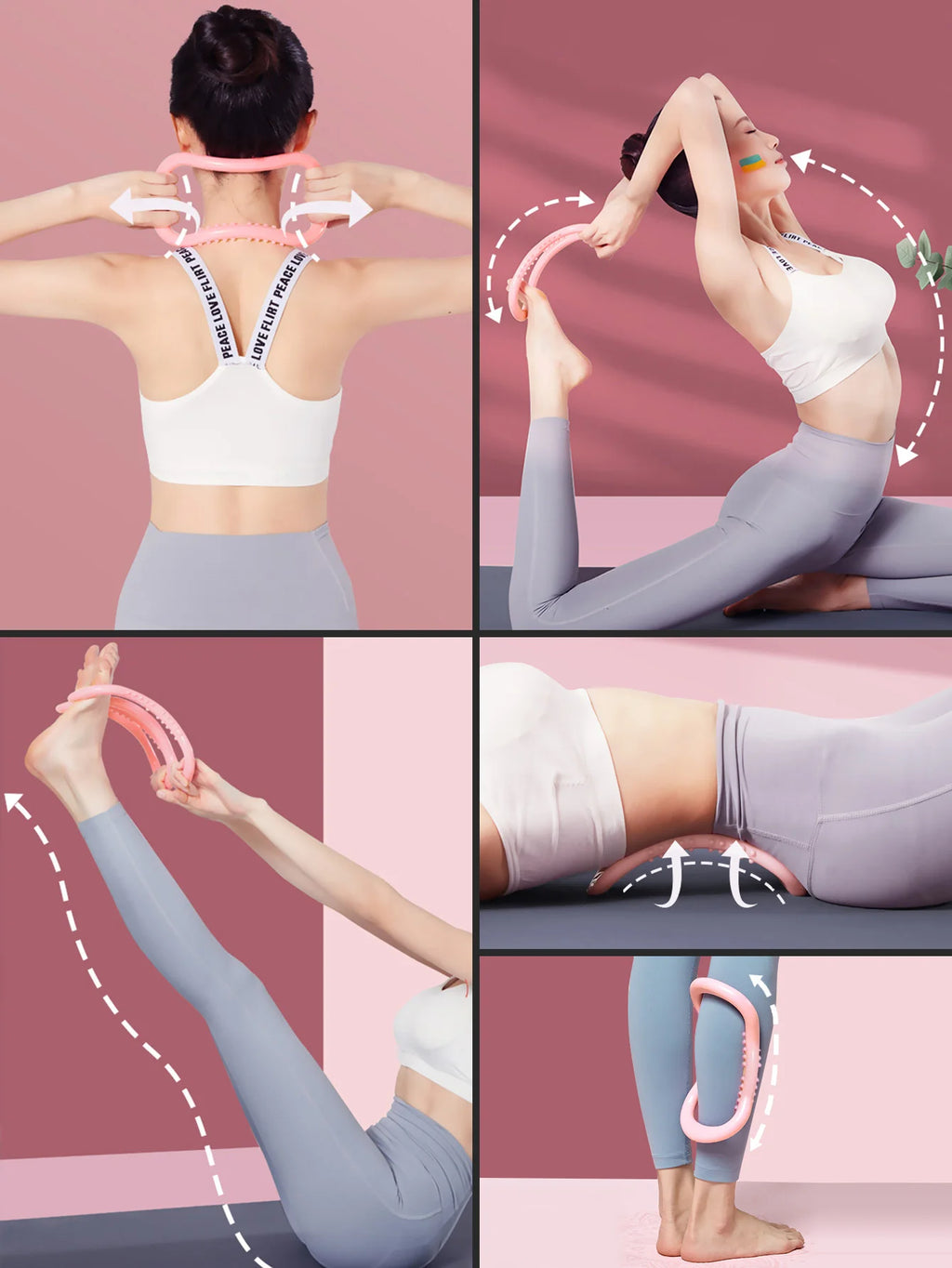 Resistance Bands with Foam Sport At Home Yoga Fitness Accessories Rubber Pull Rope Training and Exercise Gym Equipment for Women