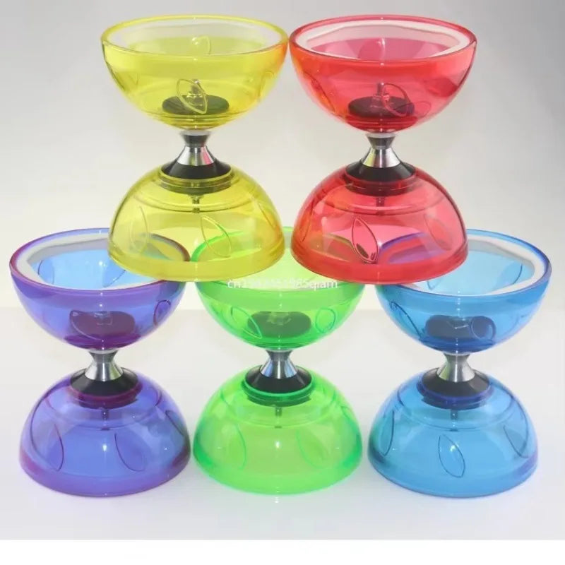 Outdoor Fitness Equipment 2027Portable Diabolo Set Yo-Yo  Suitable For Adults And Children Soft Rubber Diabolo Ringing
