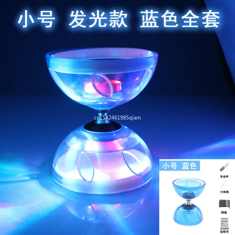 Outdoor Fitness Equipment 2027Portable Diabolo Set Yo-Yo  Suitable For Adults And Children Soft Rubber Diabolo Ringing